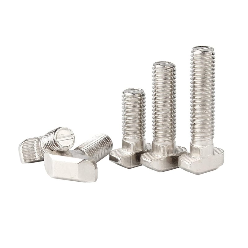 Bkaleme Metric M5 x 30mm Thread T Slot,Drop-in Bolt T-Bolt,Hammer Head Bolt,T Screw Stud for 2020 Series Standard 6mm T-Slot Aluminum Extrusion Profile,Carbon Steel Nickel Plated (2020 Series,20Pcs) - Image 1